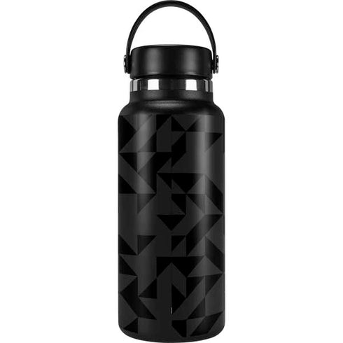 Black Geometric Hydro Flask 32oz Wide Mouth Skin